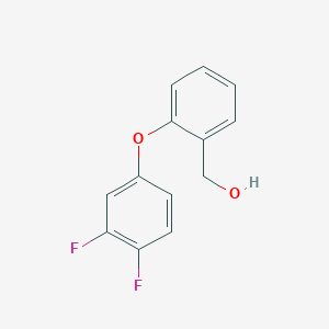 molecular formula C13H10F2O2 B2939223 [2-(3,4-Difluorophenoxy)phenyl]methanol CAS No. 478032-52-9