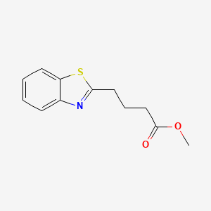 molecular formula C12H13NO2S B2939235 Methyl 4-(1,3-benzothiazol-2-yl)butanoate CAS No. 100192-34-5