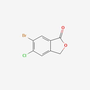 molecular formula C8H4BrClO2 B2939261 6-Bromo-5-chloro-3H-2-benzofuran-1-one CAS No. 1823937-04-7