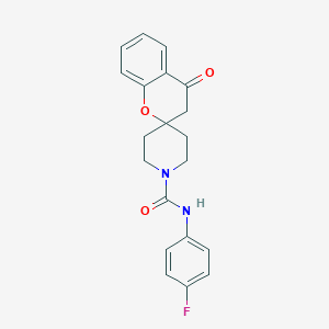 N-(4-fluorophenyl)-4-oxospiro[chroman-2,4'-piperidine]-1'-carboxamide