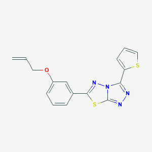 Allyl 3-[3-(2-thienyl)[1,2,4]triazolo[3,4-b][1,3,4]thiadiazol-6-yl]phenyl ether