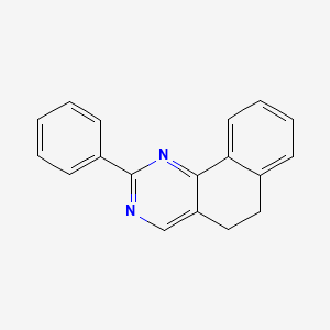 molecular formula C18H14N2 B2939278 2-Phenyl-5,6-dihydrobenzo[h]quinazoline CAS No. 339101-28-9