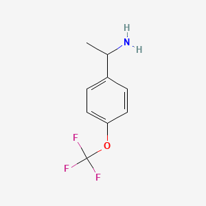 molecular formula C9H10F3NO B2939282 1-(4-(Trifluoromethoxy)phenyl)ethanamine CAS No. 123195-23-3; 951247-75-9