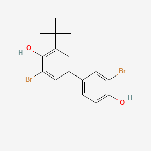 molecular formula C20H24Br2O2 B2939289 2-Bromo-4-(3-bromo-5-tert-butyl-4-hydroxyphenyl)-6-tert-butylphenol CAS No. 60803-31-8