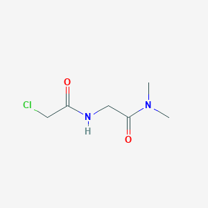 molecular formula C6H11ClN2O2 B2939297 2-Chloro-N-dimethylcarbamoylmethyl-acetamide CAS No. 125794-22-1