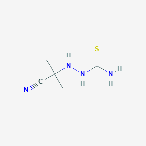 molecular formula C5H10N4S B2939316 (2-Cyanopropan-2-ylamino)thiourea CAS No. 114959-76-1