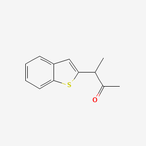 molecular formula C12H12OS B2939341 3-(1-Benzothiophen-2-yl)butan-2-one CAS No. 1601907-73-6