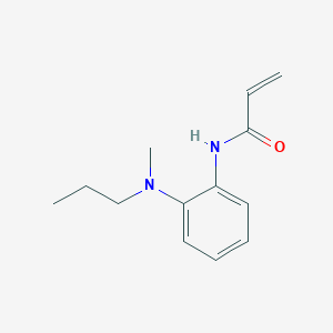 molecular formula C13H18N2O B2939345 N-[2-[Methyl(propyl)amino]phenyl]prop-2-enamide CAS No. 2361642-72-8