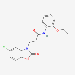 3-(5-chloro-2-oxobenzo[d]oxazol-3(2H)-yl)-N-(2-ethoxyphenyl)propanamide