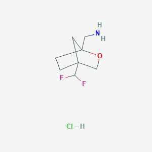 [4-(Difluoromethyl)-2-oxabicyclo[2.2.1]heptan-1-yl]methanamine;hydrochloride
