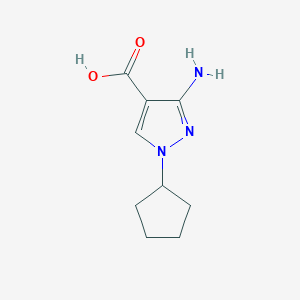 3-amino-1-cyclopentyl-1H-pyrazole-4-carboxylic acid