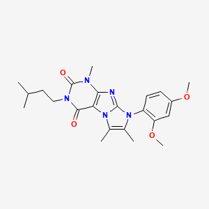 8-(2,4-dimethoxyphenyl)-3-isopentyl-1,6,7-trimethyl-1H-imidazo[2,1-f]purine-2,4(3H,8H)-dione