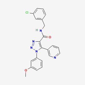 N-(3-chlorobenzyl)-1-(3-methoxyphenyl)-5-pyridin-3-yl-1H-1,2,3-triazole-4-carboxamide