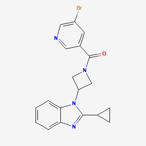 (5-Bromopyridin-3-yl)-[3-(2-cyclopropylbenzimidazol-1-yl)azetidin-1-yl]methanone