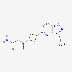 2-((1-(3-Cyclopropyl-[1,2,4]triazolo[4,3-b]pyridazin-6-yl)azetidin-3-yl)(methyl)amino)acetamide