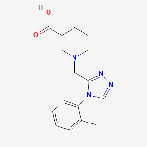 1-{[4-(2-methylphenyl)-4H-1,2,4-triazol-3-yl]methyl}piperidine-3-carboxylic acid