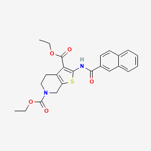 diethyl 2-(naphthalene-2-carbonylamino)-5,7-dihydro-4H-thieno[2,3-c]pyridine-3,6-dicarboxylate