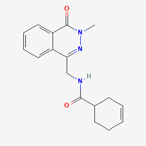 N-((3-methyl-4-oxo-3,4-dihydrophthalazin-1-yl)methyl)cyclohex-3-enecarboxamide