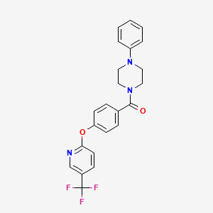 (4-Phenylpiperazino)(4-{[5-(trifluoromethyl)-2-pyridinyl]oxy}phenyl)methanone