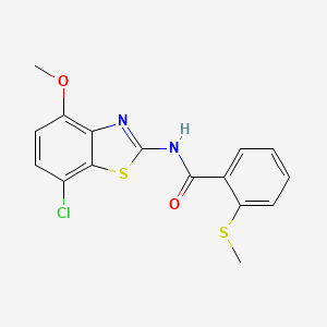 N-(7-chloro-4-methoxybenzo[d]thiazol-2-yl)-2-(methylthio)benzamide
