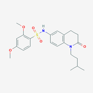 N-(1-isopentyl-2-oxo-1,2,3,4-tetrahydroquinolin-6-yl)-2,4-dimethoxybenzenesulfonamide