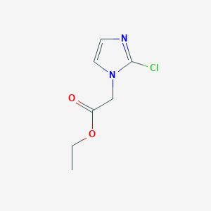 molecular formula C7H9ClN2O2 B2939412 2-(2-氯-1H-咪唑-1-基)乙酸乙酯 CAS No. 1706459-57-5