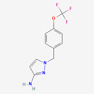 1-{[4-(Trifluoromethoxy)phenyl]methyl}-1H-pyrazol-3-amine