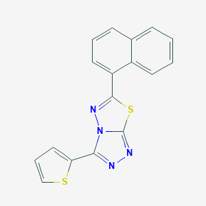 6-(1-Naphthyl)-3-(2-thienyl)[1,2,4]triazolo[3,4-b][1,3,4]thiadiazole