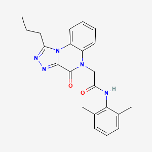 N-(2,6-dimethylphenyl)-2-(4-oxo-1-propyl[1,2,4]triazolo[4,3-a]quinoxalin-5(4H)-yl)acetamide