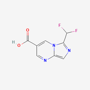 6-(Difluoromethyl)imidazo[1,5-a]pyrimidine-3-carboxylic acid