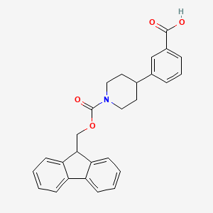 3-[1-(9H-Fluoren-9-ylmethoxycarbonyl)piperidin-4-yl]benzoic acid