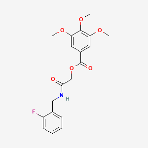 2-((2-Fluorobenzyl)amino)-2-oxoethyl 3,4,5-trimethoxybenzoate