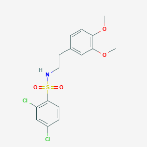 2,4-dichloro-N-[2-(3,4-dimethoxyphenyl)ethyl]benzene-1-sulfonamide