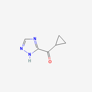 molecular formula C6H7N3O B2939496 3-cyclopropanecarbonyl-4H-1,2,4-triazole CAS No. 1494921-98-0
