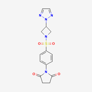 1-(4-((3-(2H-1,2,3-triazol-2-yl)azetidin-1-yl)sulfonyl)phenyl)pyrrolidine-2,5-dione