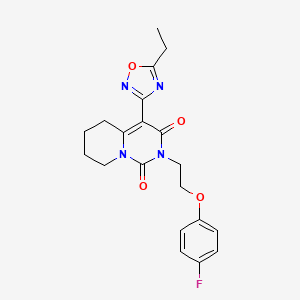 4-(5-ethyl-1,2,4-oxadiazol-3-yl)-2-[2-(4-fluorophenoxy)ethyl]-5,6,7,8-tetrahydro-1H-pyrido[1,2-c]pyrimidine-1,3(2H)-dione