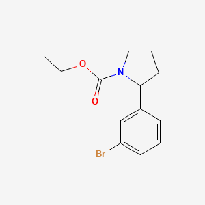 Ethyl 2-(3-bromophenyl)pyrrolidine-1-carboxylate
