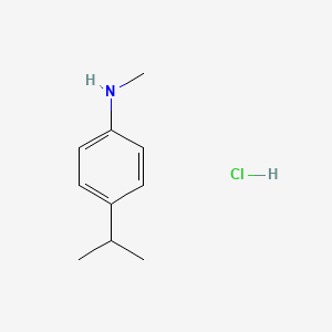 molecular formula C10H16ClN B2939539 N-methyl-4-(propan-2-yl)aniline hydrochloride CAS No. 1394042-73-9