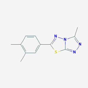 molecular formula C12H12N4S B293954 6-(3,4-Dimethylphenyl)-3-methyl[1,2,4]triazolo[3,4-b][1,3,4]thiadiazole 