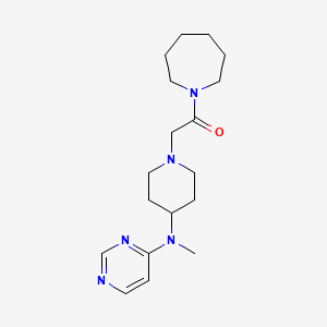 1-(Azepan-1-yl)-2-{4-[methyl(pyrimidin-4-yl)amino]piperidin-1-yl}ethan-1-one