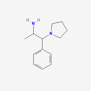 molecular formula C13H20N2 B2939544 1-苯基-1-(吡咯烷-1-基)丙烷-2-胺 CAS No. 110153-74-7
