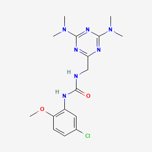1-((4,6-Bis(dimethylamino)-1,3,5-triazin-2-yl)methyl)-3-(5-chloro-2-methoxyphenyl)urea
