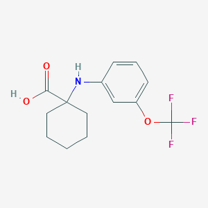 1-((3-(Trifluoromethoxy)phenyl)amino)cyclohexanecarboxylic acid
