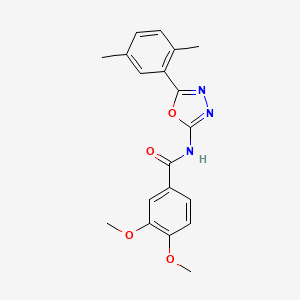 N-(5-(2,5-dimethylphenyl)-1,3,4-oxadiazol-2-yl)-3,4-dimethoxybenzamide