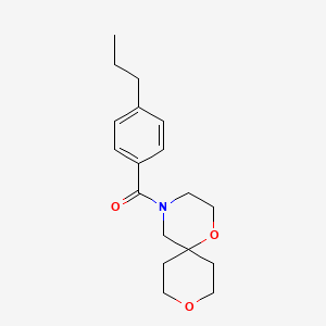 (4-Propylphenyl)(1,9-dioxa-4-azaspiro[5.5]undecan-4-yl)methanone