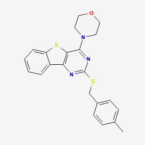 4-Methylbenzyl 4-morpholino[1]benzothieno[3,2-d]pyrimidin-2-yl sulfide