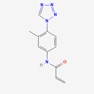 molecular formula C11H11N5O B2939579 N-[3-methyl-4-(tetrazol-1-yl)phenyl]prop-2-enamide CAS No. 1155020-54-4