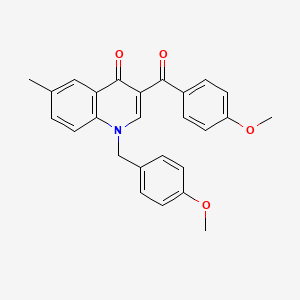 3-(4-methoxybenzoyl)-1-(4-methoxybenzyl)-6-methylquinolin-4(1H)-one