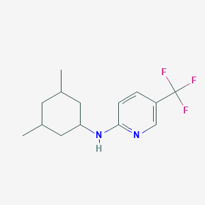 molecular formula C14H19F3N2 B2939592 N-(3,5-dimethylcyclohexyl)-5-(trifluoromethyl)pyridin-2-amine CAS No. 1496833-96-5
