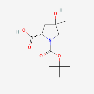 (2S)-1-(tert-Butoxycarbonyl)-4-hydroxy-4-methylpyrrolidine-2-carboxylic acid